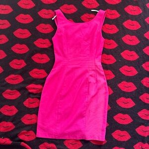 Vintage 90s pink fuschia bodycon dress XS-S
